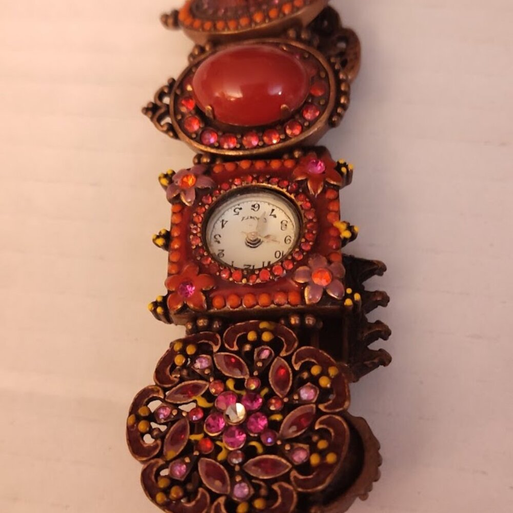 Vintage Red & Pink Stretch Watch